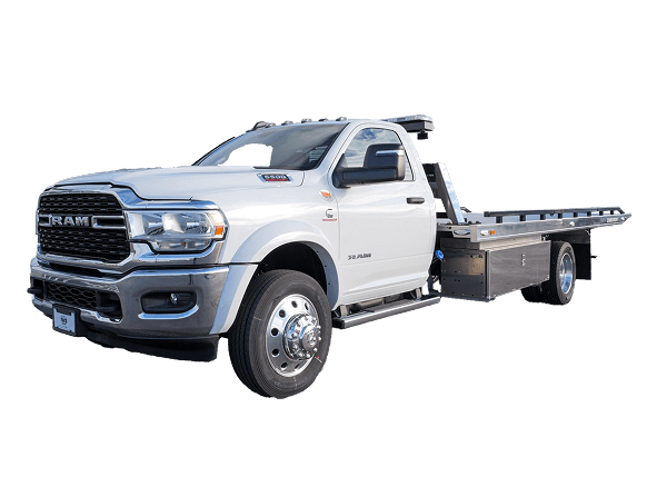 2024 IWS Signature Series™ Ram 5500 4x4 Regular Cab 19.5' Chevron Series 10 Aluminum Car Carrier with Cab Protector